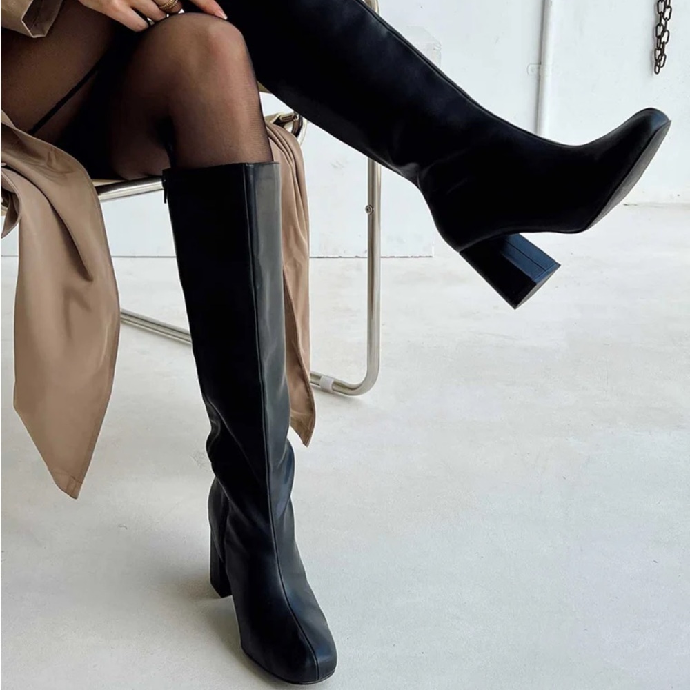 Princess Polly black Teala boots size 9